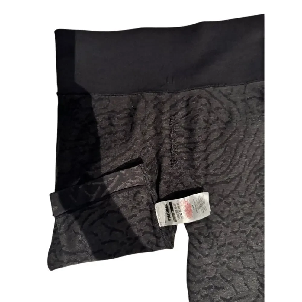 Gymshark Vital Seamless Shorts Black Jacquard Pattern Women’s Small